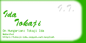 ida tokaji business card